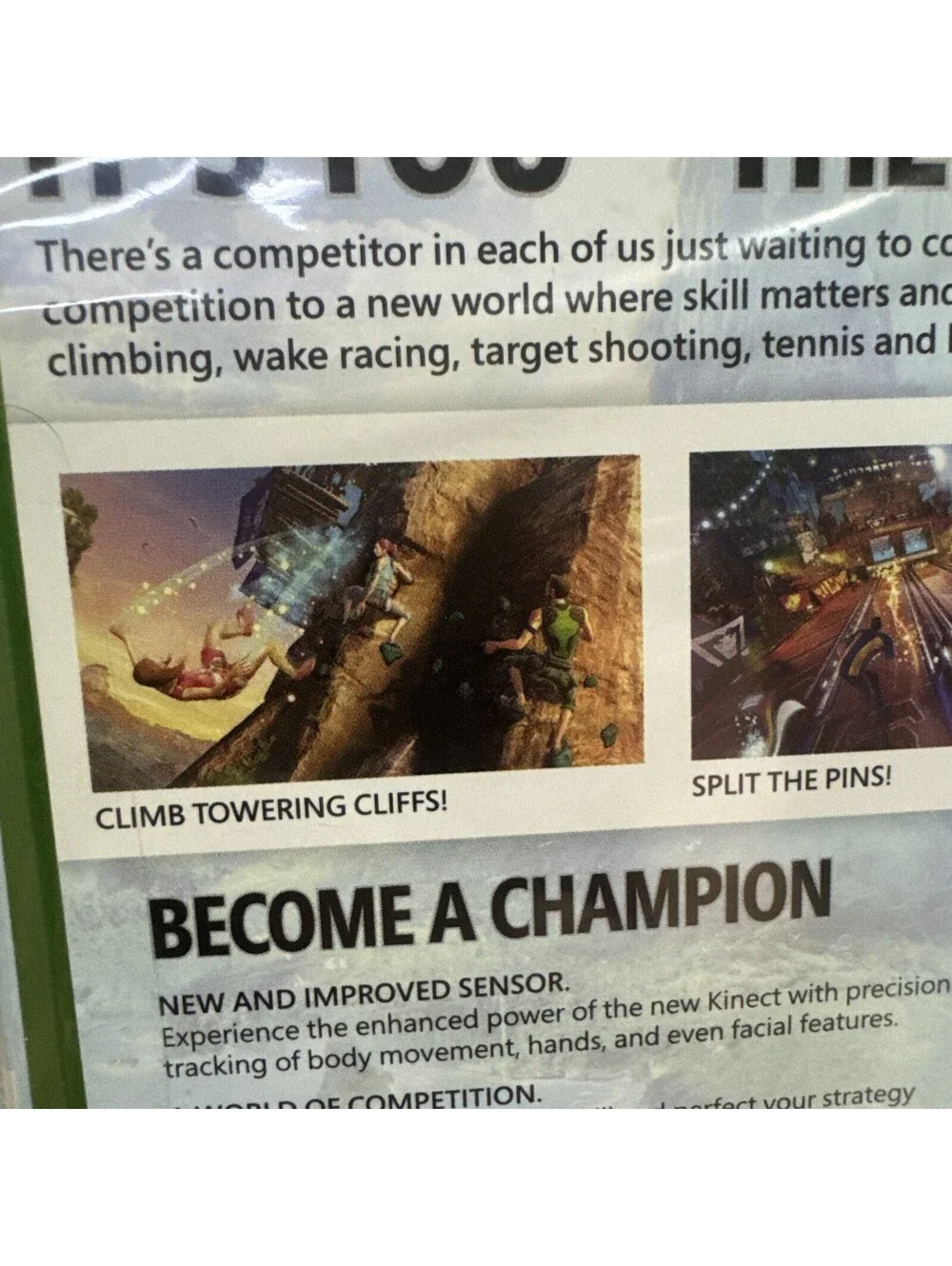 Kinect Sports Rivals (Microsoft Xbox One, 2014) Requires Kinect E 10+
